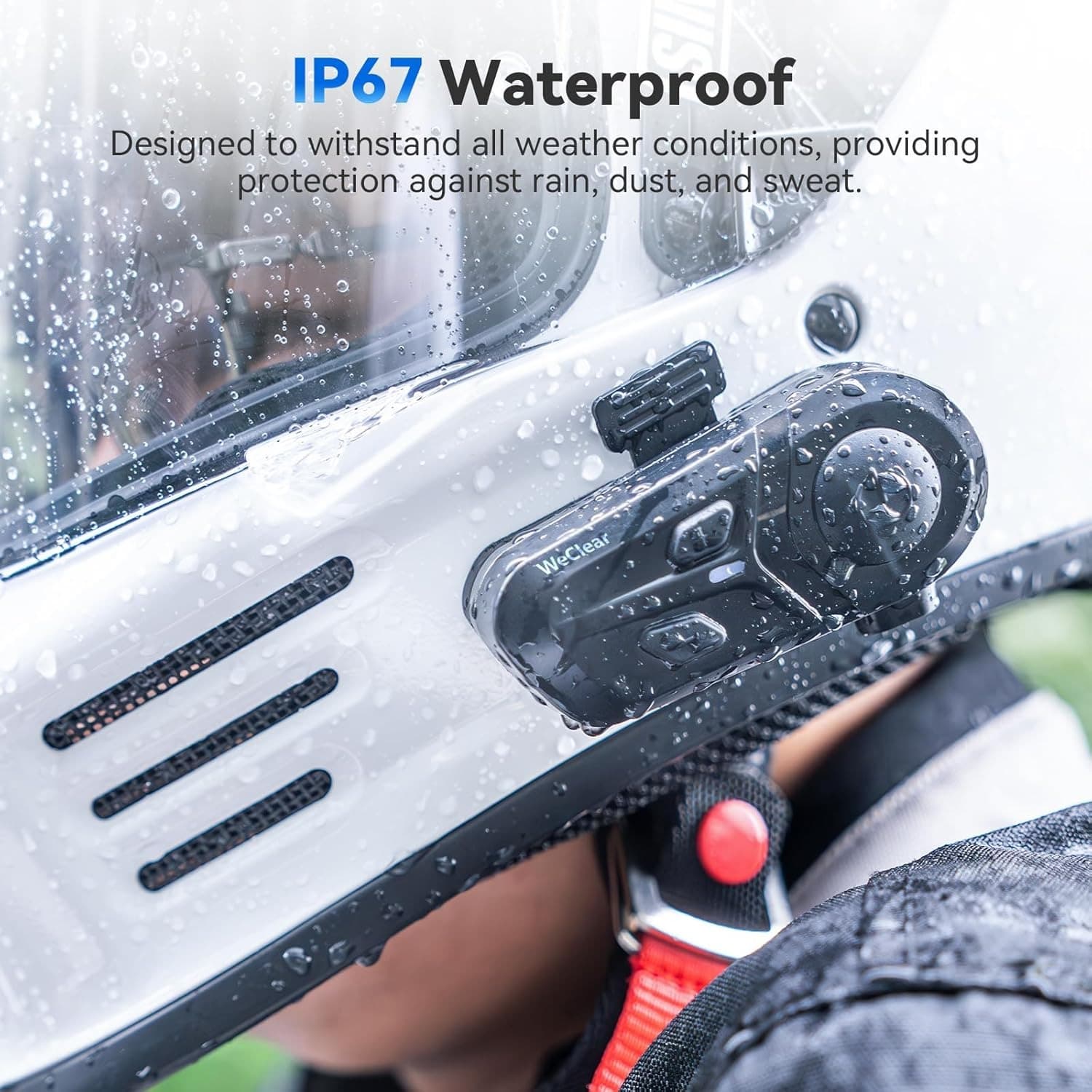 L1 Motorcycle Bluetooth Helmet Headset Bluetooth 5.3 IP67 HD Speakers Hands-Free Calls Music and GPS view 3