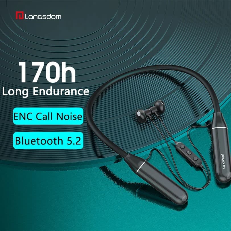 Langsdom L5 Max Sports Magnetic Wireless Bluetooth Headphone Headset With Microphone view 2
