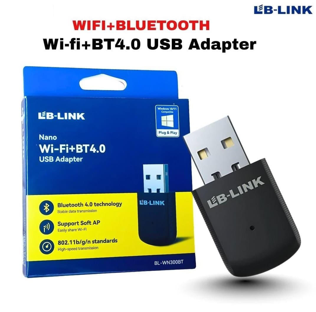 LB-LINK BL-WN300BT Nano WiFi + Bluetooth 4.0 USB Adapter Dual Function Wireless Dongle For PC/Laptop view 2