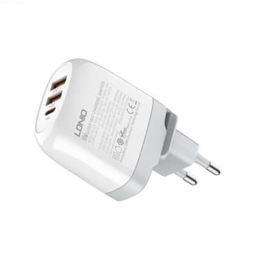 LDNIO A3511Q 65W Super Fast Charging Adapter 3 USB Port PD QC 3.0