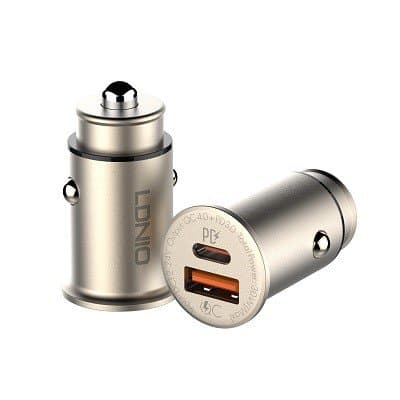 LDNIO C506Q 30W Ultra Mini Zinc Alloy Shell Car Charger