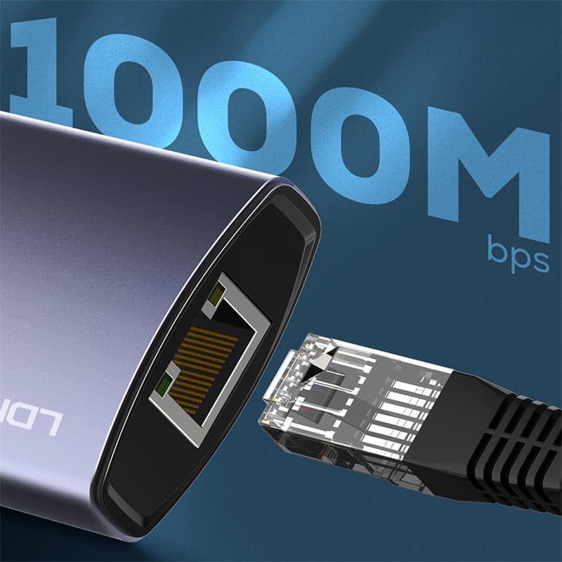 LDNIO DS-16U Type C Docking Station 6 in 1 To USB PD Power USB 3.1 Multi Port Usb C Hub view 2