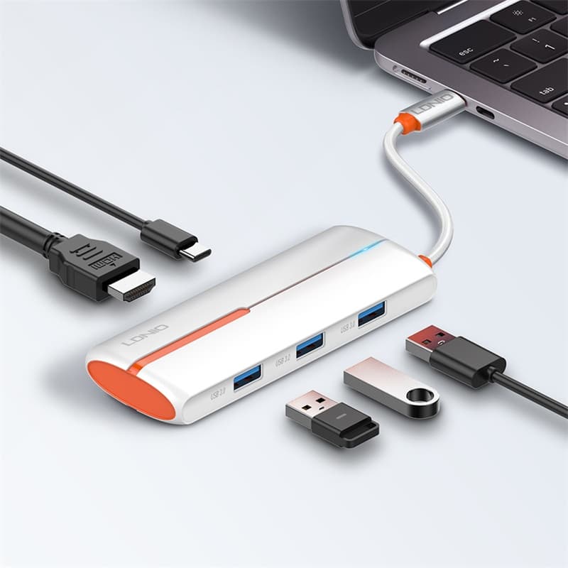LDNIO DS 25H 5-in-1 USB-C Expansion Dock Hub Adapter view 2