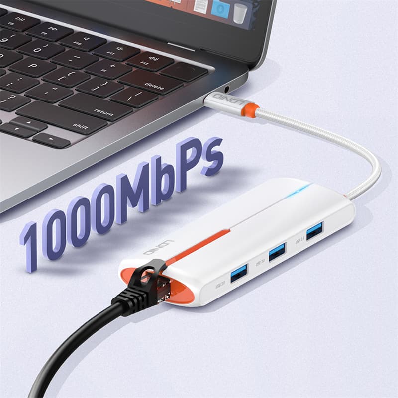 Ldnio DS 26H Type C 6 In 1 Docking Station HDMI RJ45 USB view 4