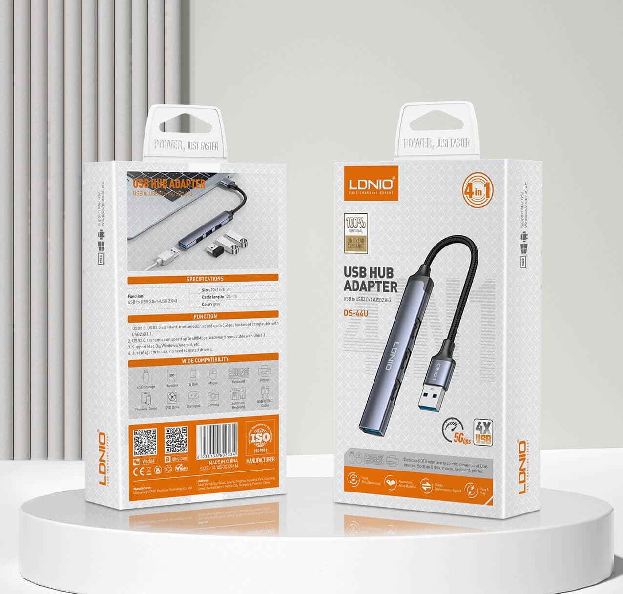 LDNIO DS 44U 4 In 1 USB Hub view 3