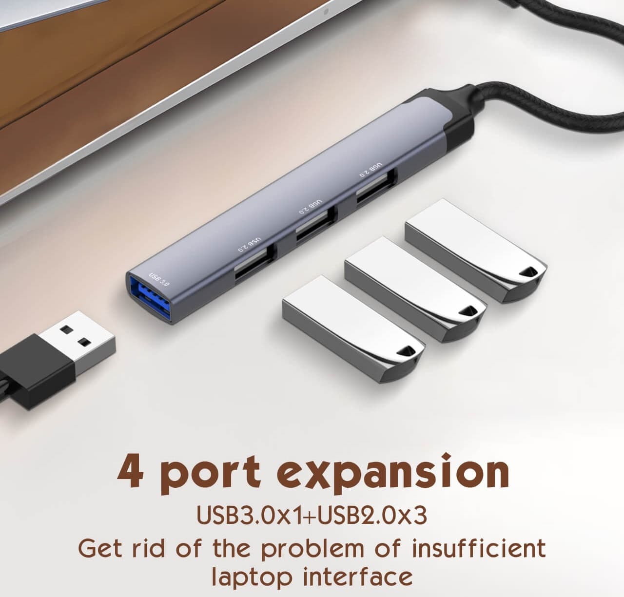 LDNIO DS 44U 4 In 1 USB Hub view 2