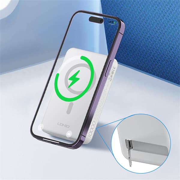 LDNIO PQ16 High Quality Magnetic Mini 10000mah Wireless Powerbank