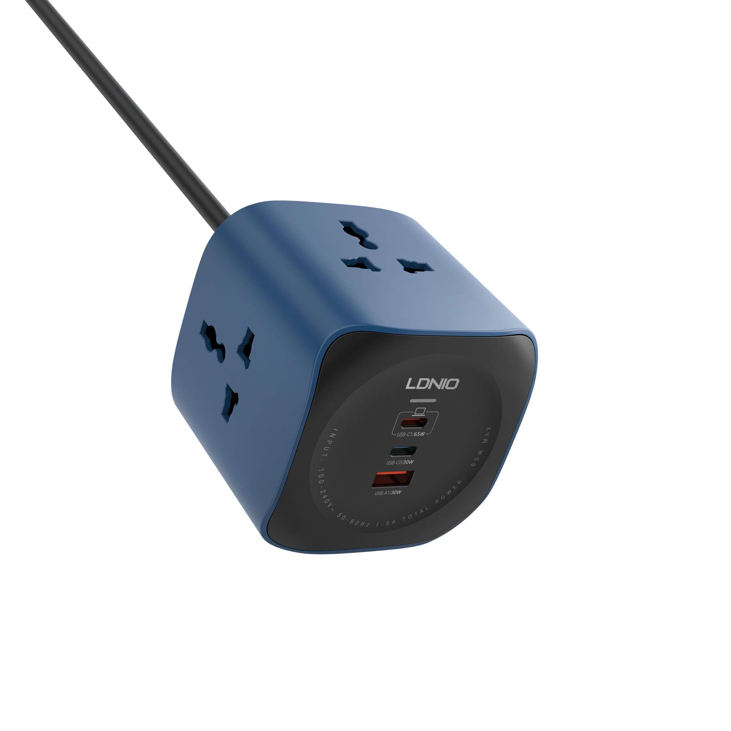 LDNIO SC3319 6-in-1 Power Socket Adapter Desktop Charger