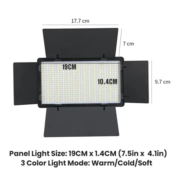 LED U680 40W Portable LED Panel Photography Light view 3
