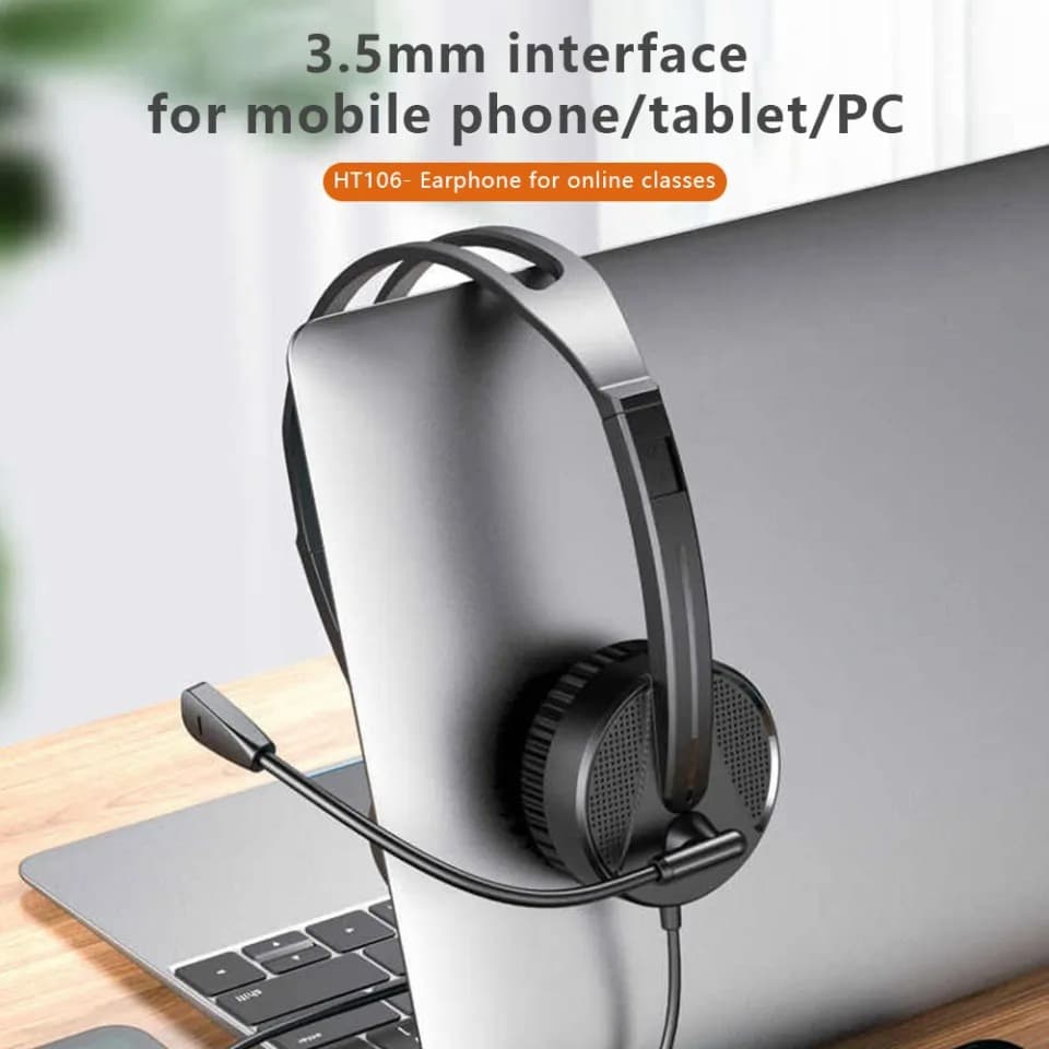 Lenovo HT106 Wired Headphone With Mic view 2