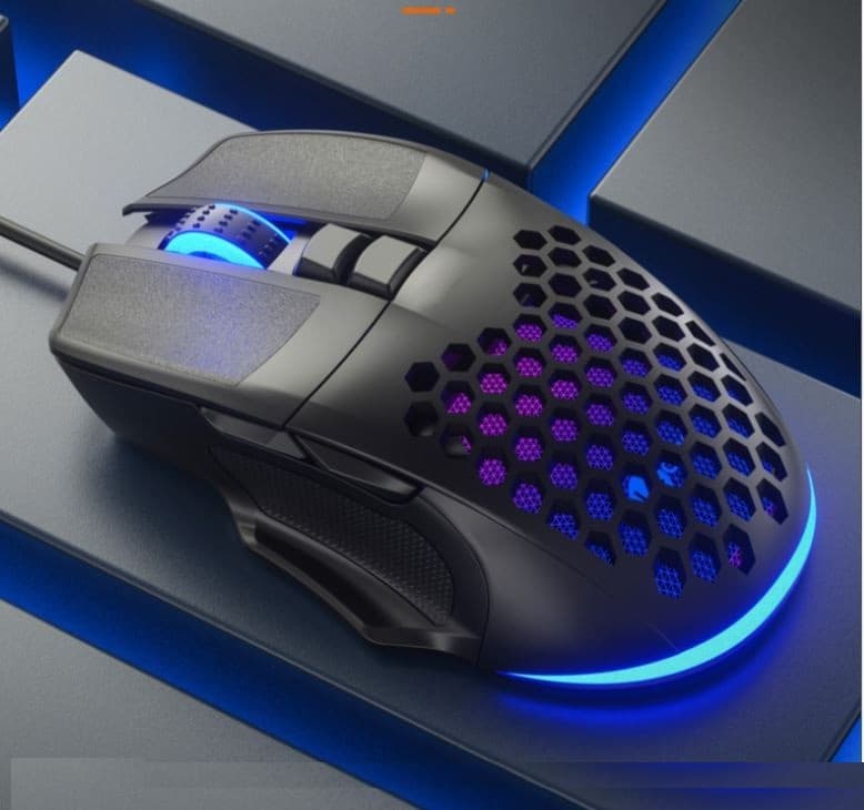 Lenovo Lecoo MS107 Wired RGB LED Illuminated 3200DPI 7 Button Wired Gaming Mouse
