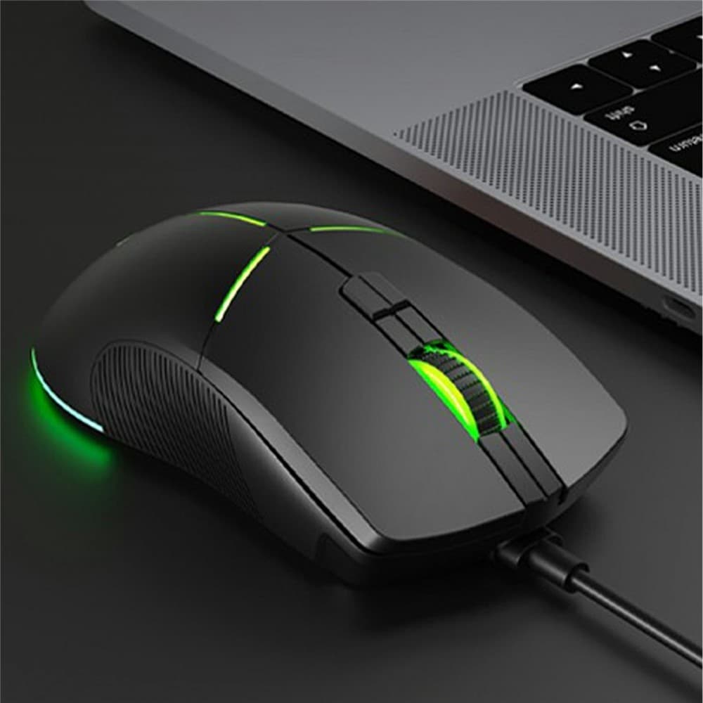 LENOVO LECOO MS109 RGB Light USB Wired Mouse Desktop Computer Laptop Gaming Mice view 4