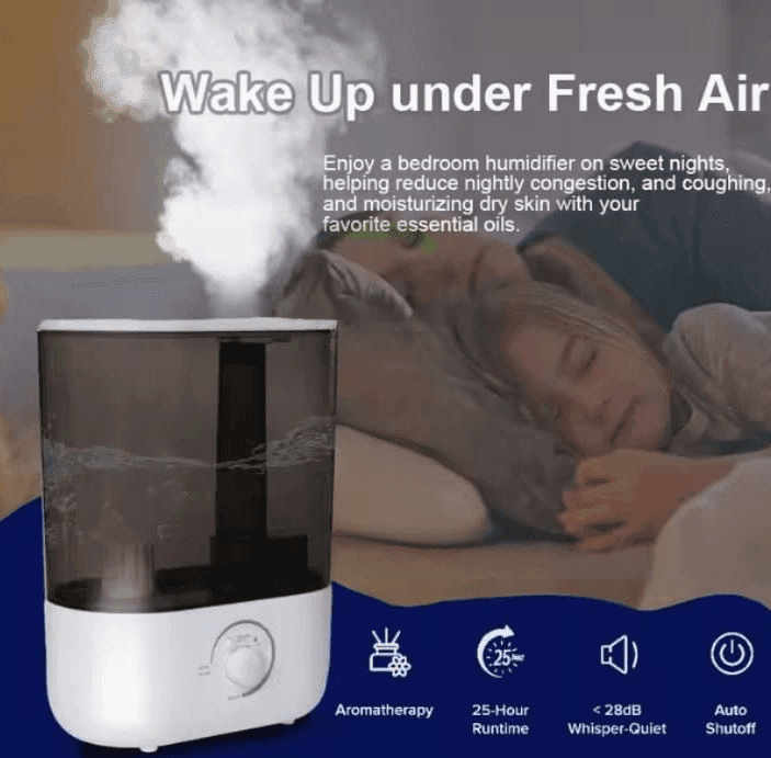LH 2031A 5.5L Ultrasonic Air Humidifier With LED Night Light Silent Operation And Large Water Tank view 3