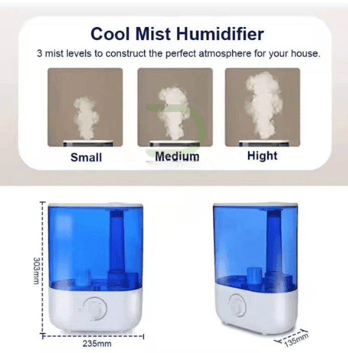 LH 2031A 5.5L Ultrasonic Air Humidifier With LED Night Light Silent Operation And Large Water Tank view 2