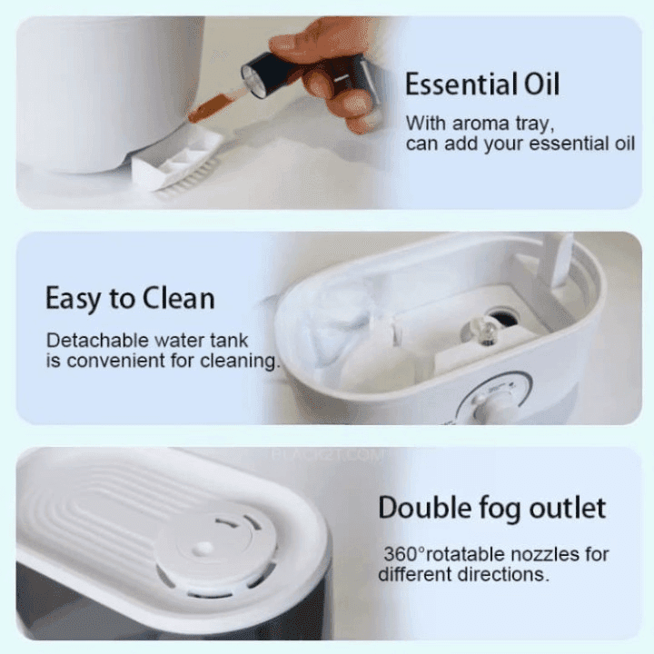 LH 2031A 5.5L Ultrasonic Air Humidifier With LED Night Light Silent Operation And Large Water Tank view 4