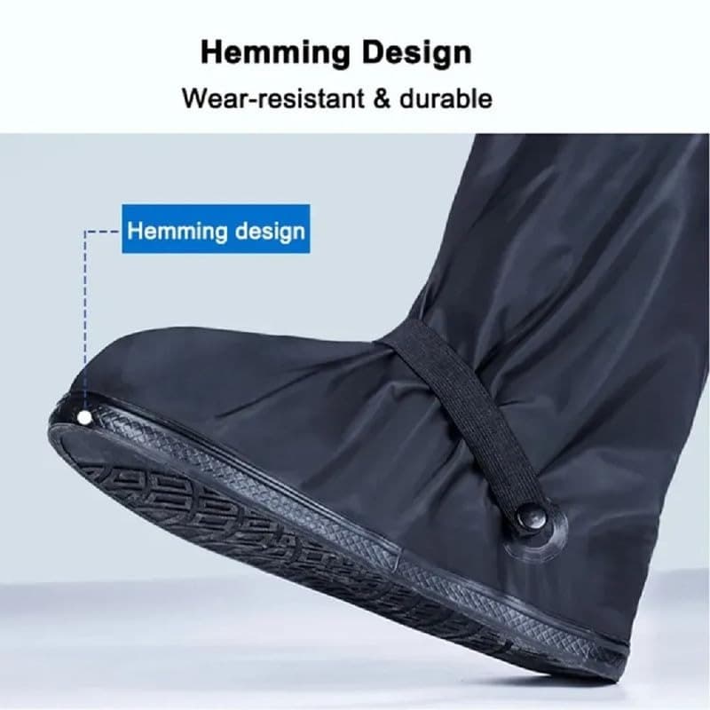 Long Waterproof Shoe Covers for both Men and women Waterproof Boot , sneaker, shoes Rain Shoe Covers Reusable & Foldable Motorcycle Cycling Bike Knee Boots Shoes Cover view 2