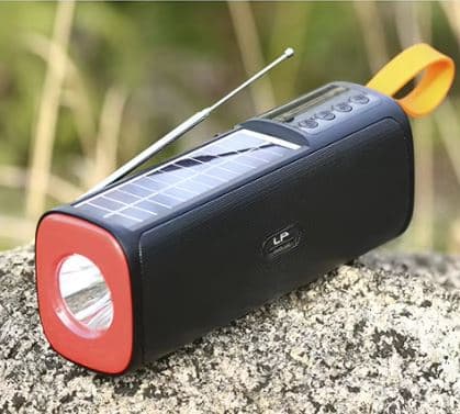 LP V51 Portable Wireless Bluetooth Speaker Solar Rechargeable