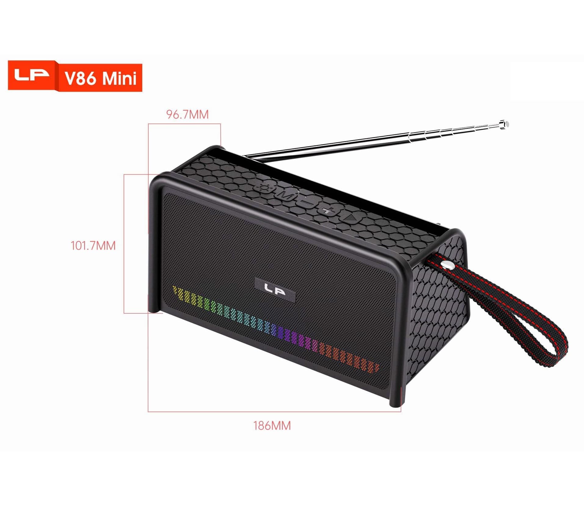 LP V86 Mini Wireless Mini Super Bass Bluetooth Speaker view 2