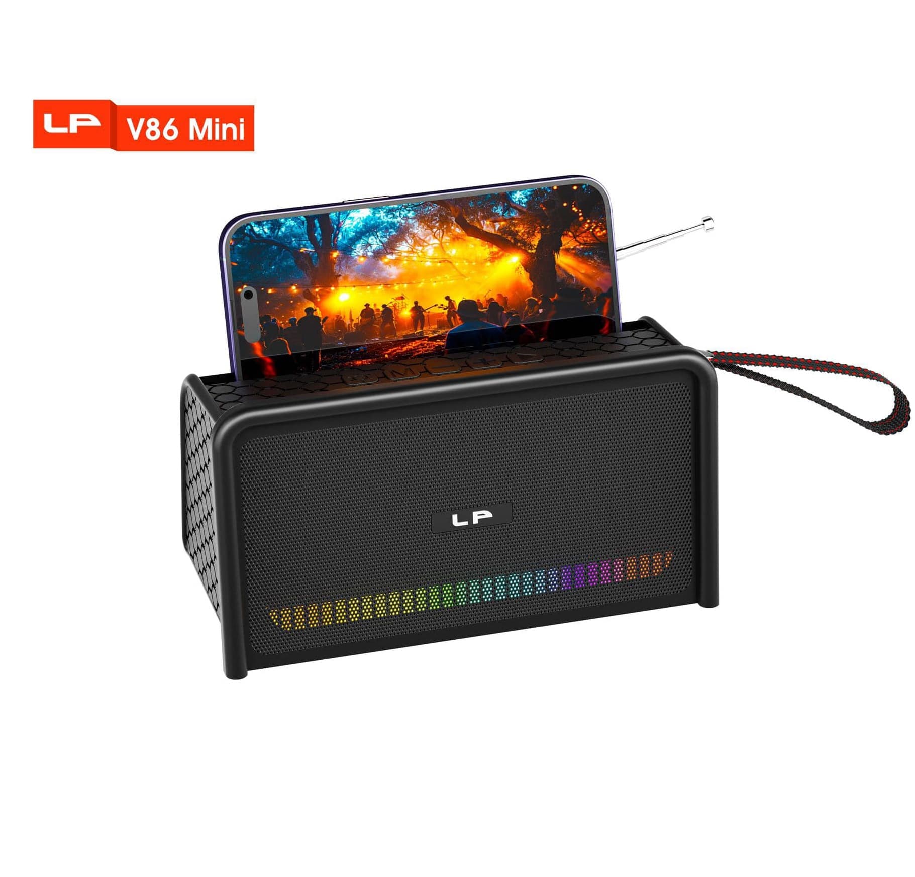 LP V86 Mini Wireless Mini Super Bass Bluetooth Speaker