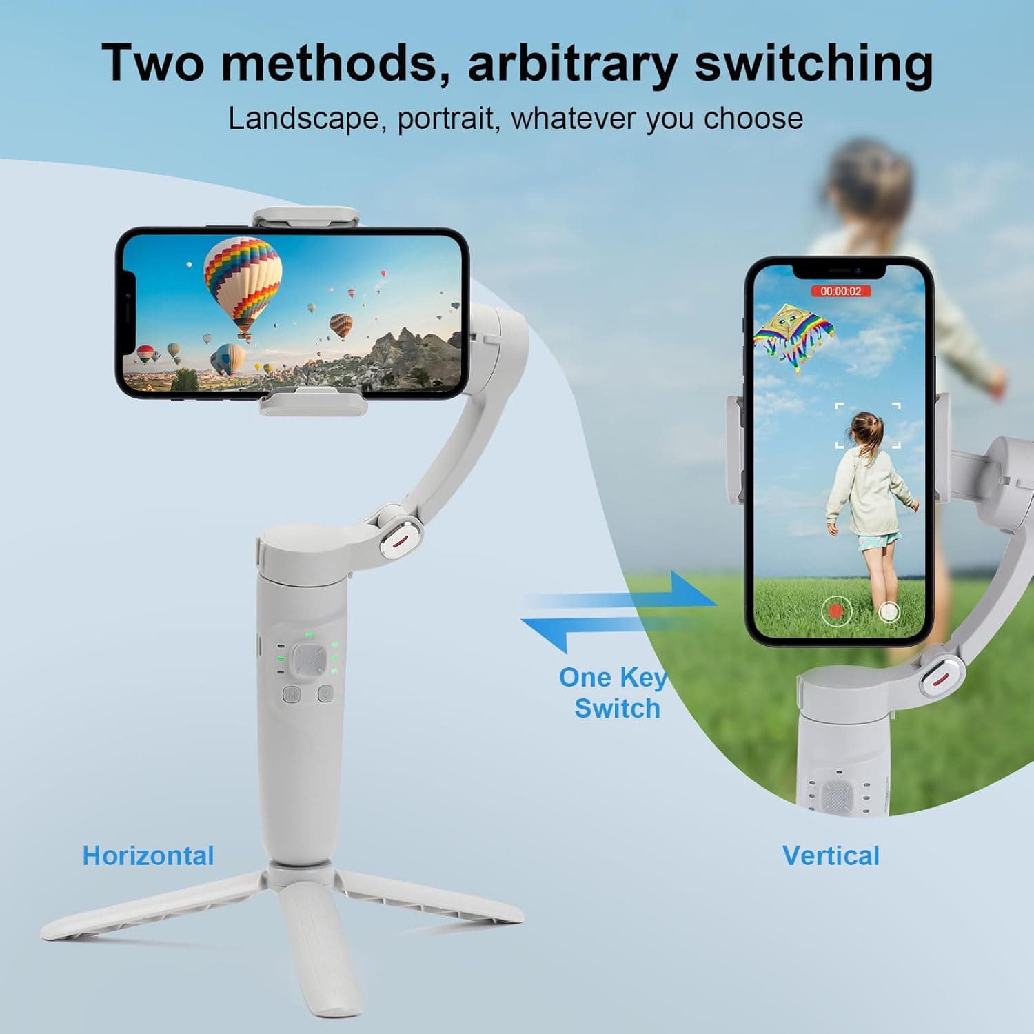 M1 Foldable 3 Axis Gimbal Stabilizer view 3