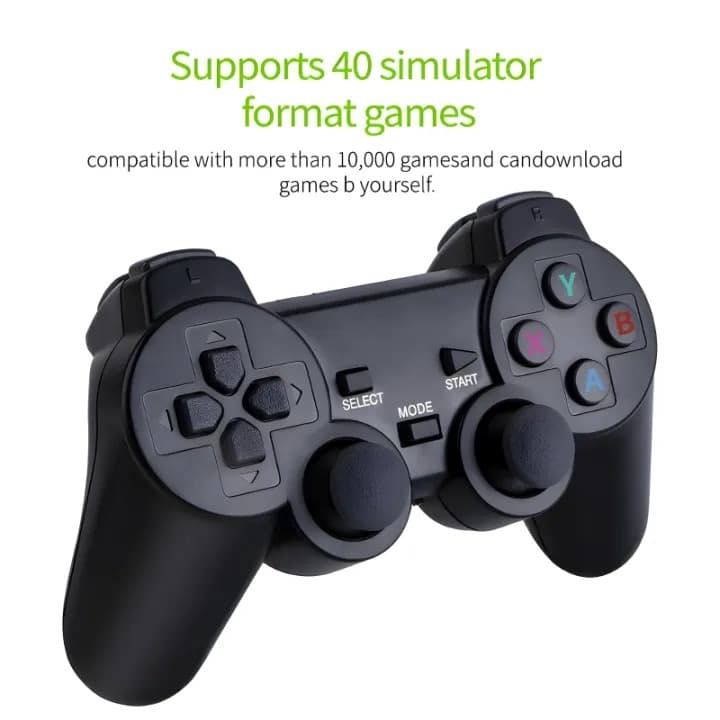 M8 4K Game Console Game Stick With Dual Wireless Controllers 10,000 Retro Games view 4