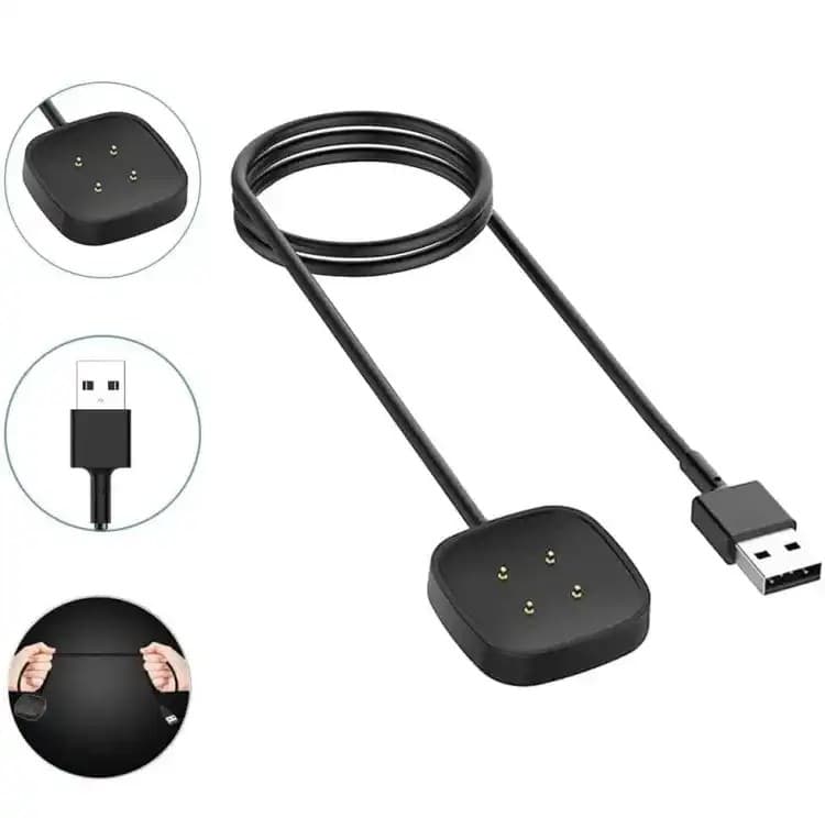 Magnetic Charging Cable Charger For Fitbit Sense Sense 2 Versa 3 Versa 4 view 3