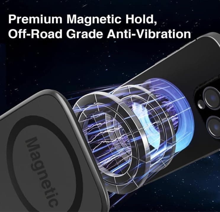 Magnetic Phone Holder For Car – Shockproof, 360° Adjustable Magnetic Car Mount view 4