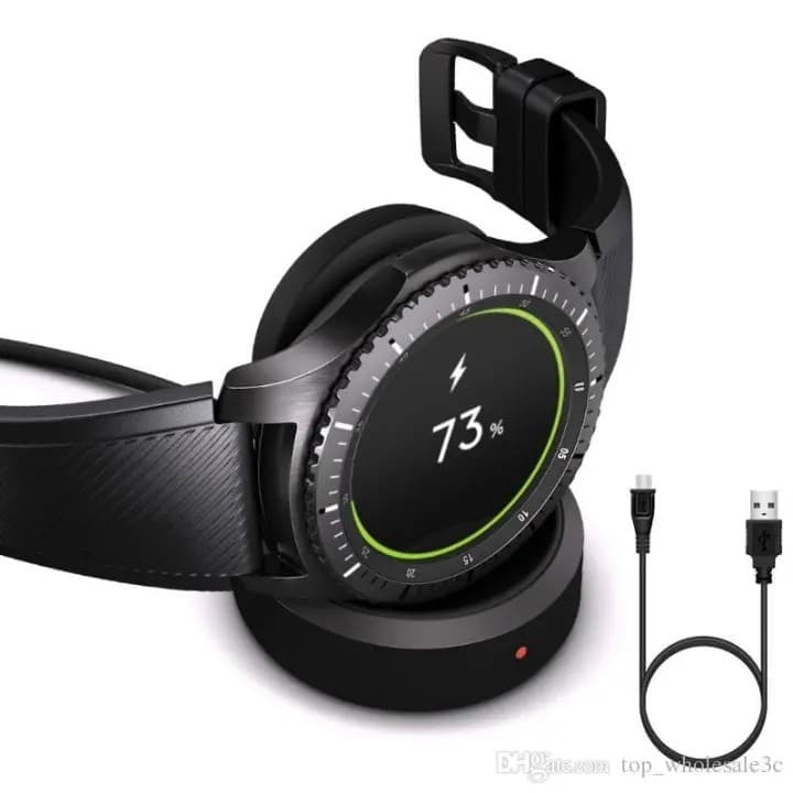 Magnetic Smart Watch Charger For Samsung Gear S2 S3 S4 Adsorption Type Qi Wireless Charger