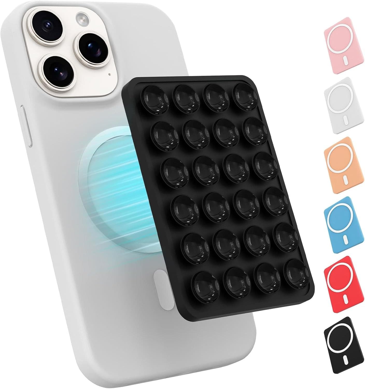 Magnetic Suction Phone Mount For MagSafe Removable Sticky Grip Holder For Hands-Free Video & Selfies
