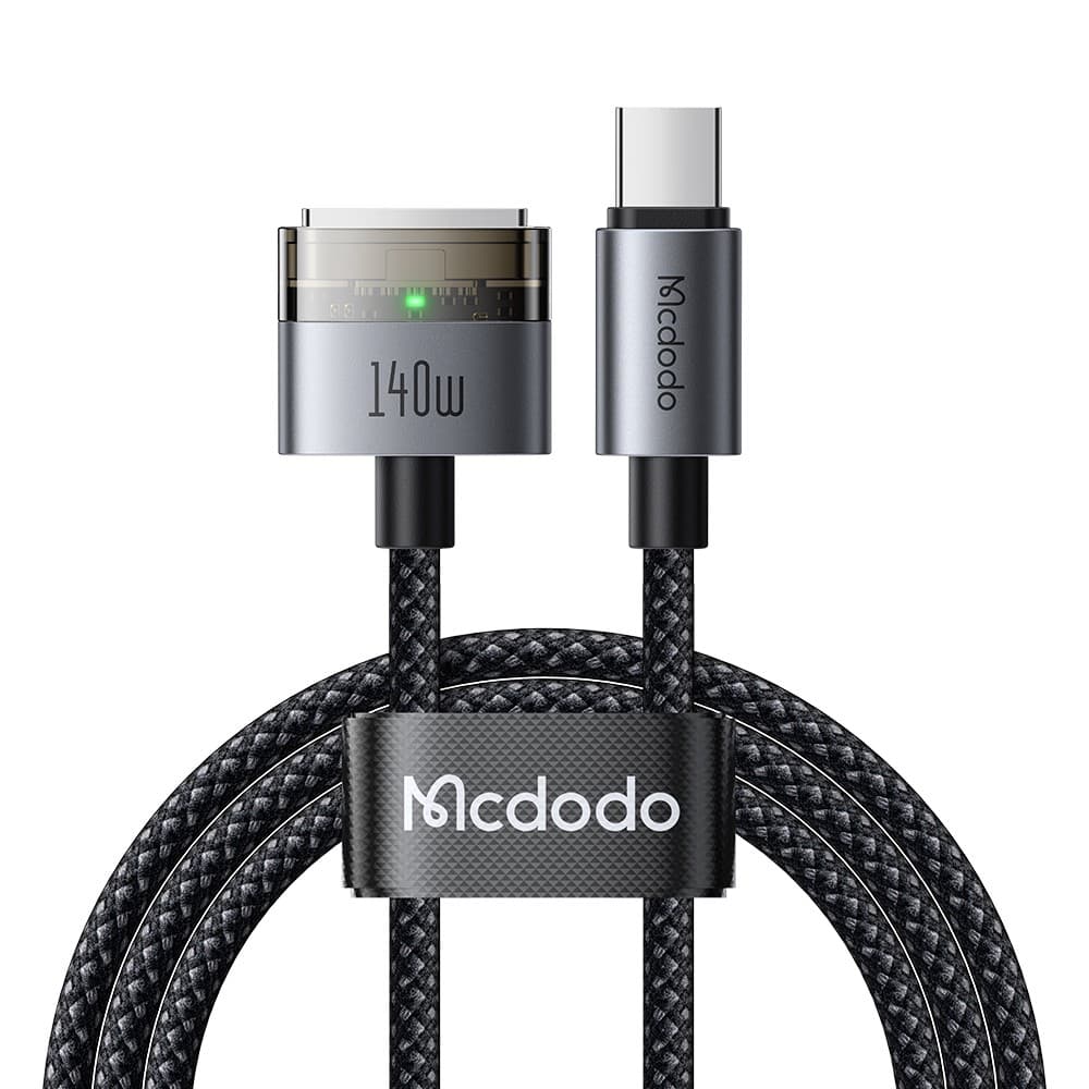 MCDODO CA 207 140W USB-C To MagSafe 3 Charging Cable 2M With LED Indicator & Nylon Braided