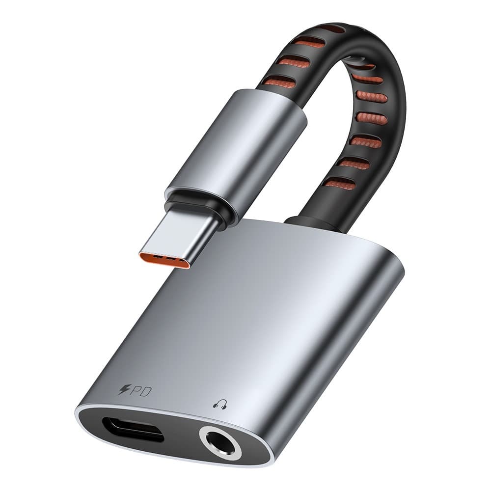 MCDODO CA-3120 MDD 2 In 1 USB-C to USB-C & 3.5mm Audio Adapter with Charging Function