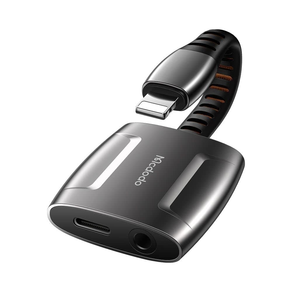Mcdodo CA634 Lightning To Lightning And DC 3.5mm Cable 0.1m ‘Support Call Function'