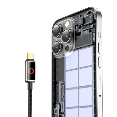 Mcdodo CA668 Auto Power Off 100W USB-C to USB-C With Breathing Light LED Display Cable (1.2m) view 2