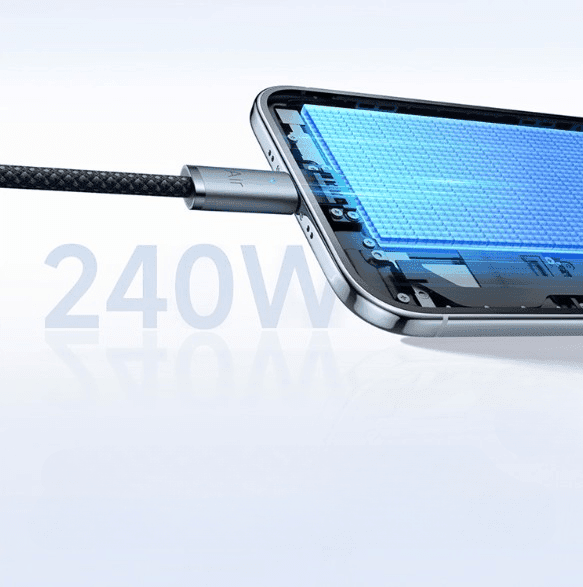 MCDODO CA708 Cab Luma 1.8 Meter 240W USB-C To USB-C Air Cable Data Fast Charging view 3