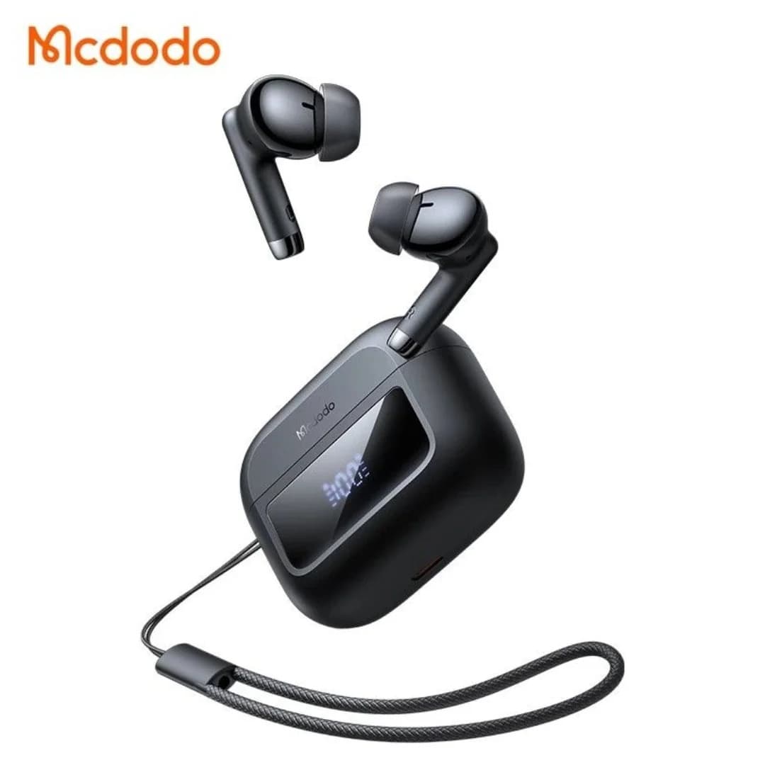 Mcdodo HP329 Lanyard Tied Digital Display TWS Earbuds With Battery Display