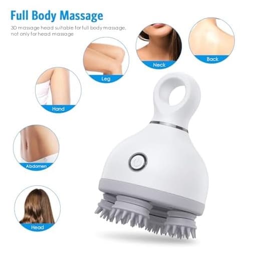 MDHL K118 Upgraded 128 Massage Nodes Electric Hair Scalp Full Body Massager