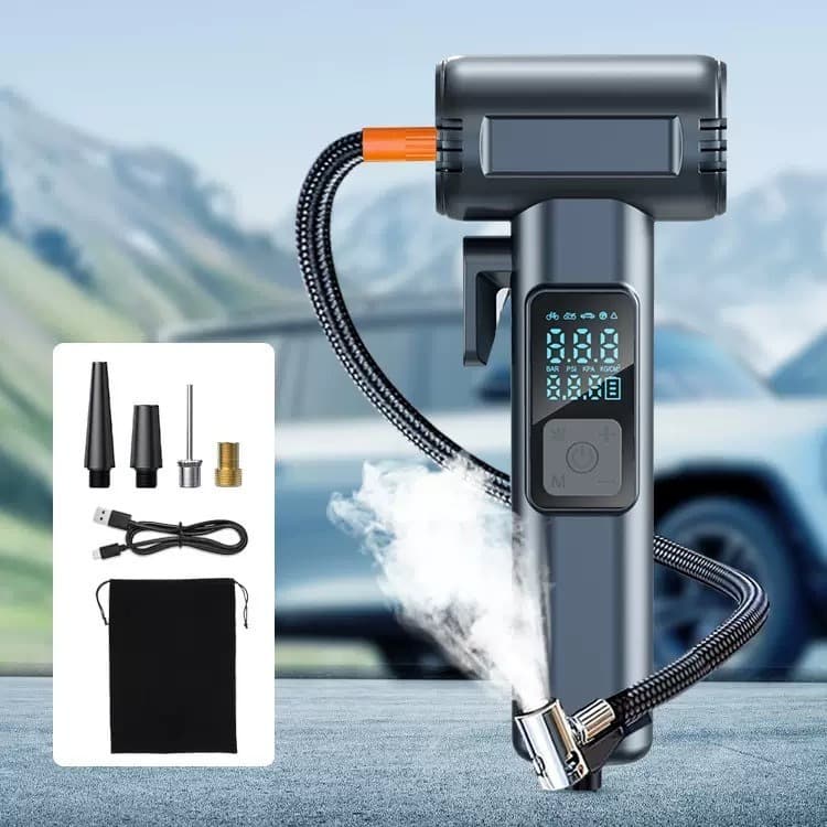 MDHL MD-9170 Rechargeable Car Pump 150PSI 12V With Powerbank view 4