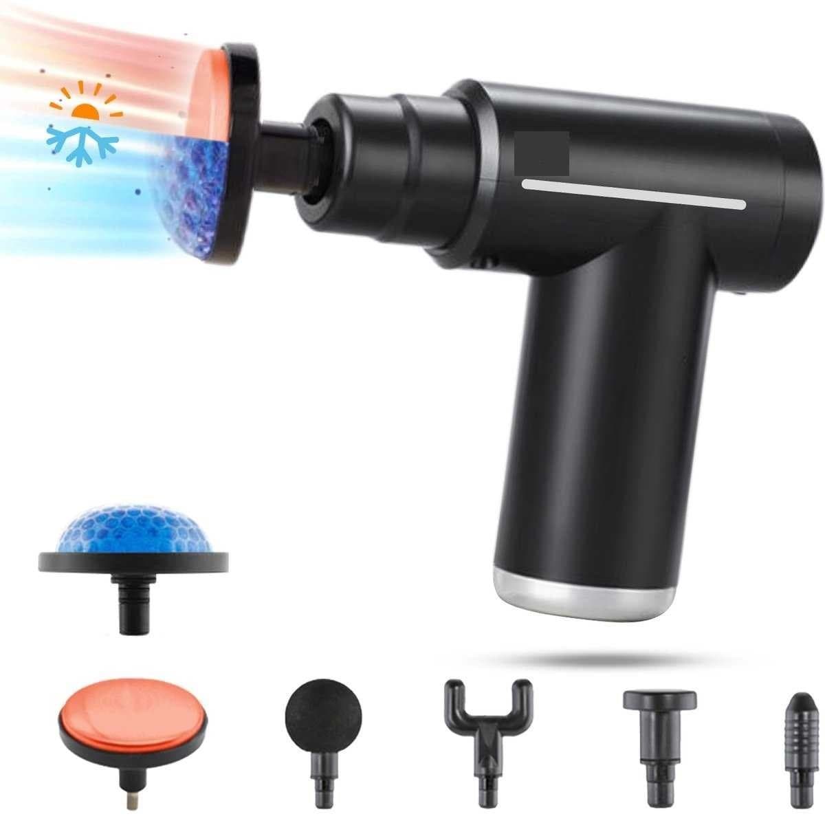 MDHL XY17 Hot & Cold Smart Facial Massage Gun With 6 Interchangeable Heads view 3