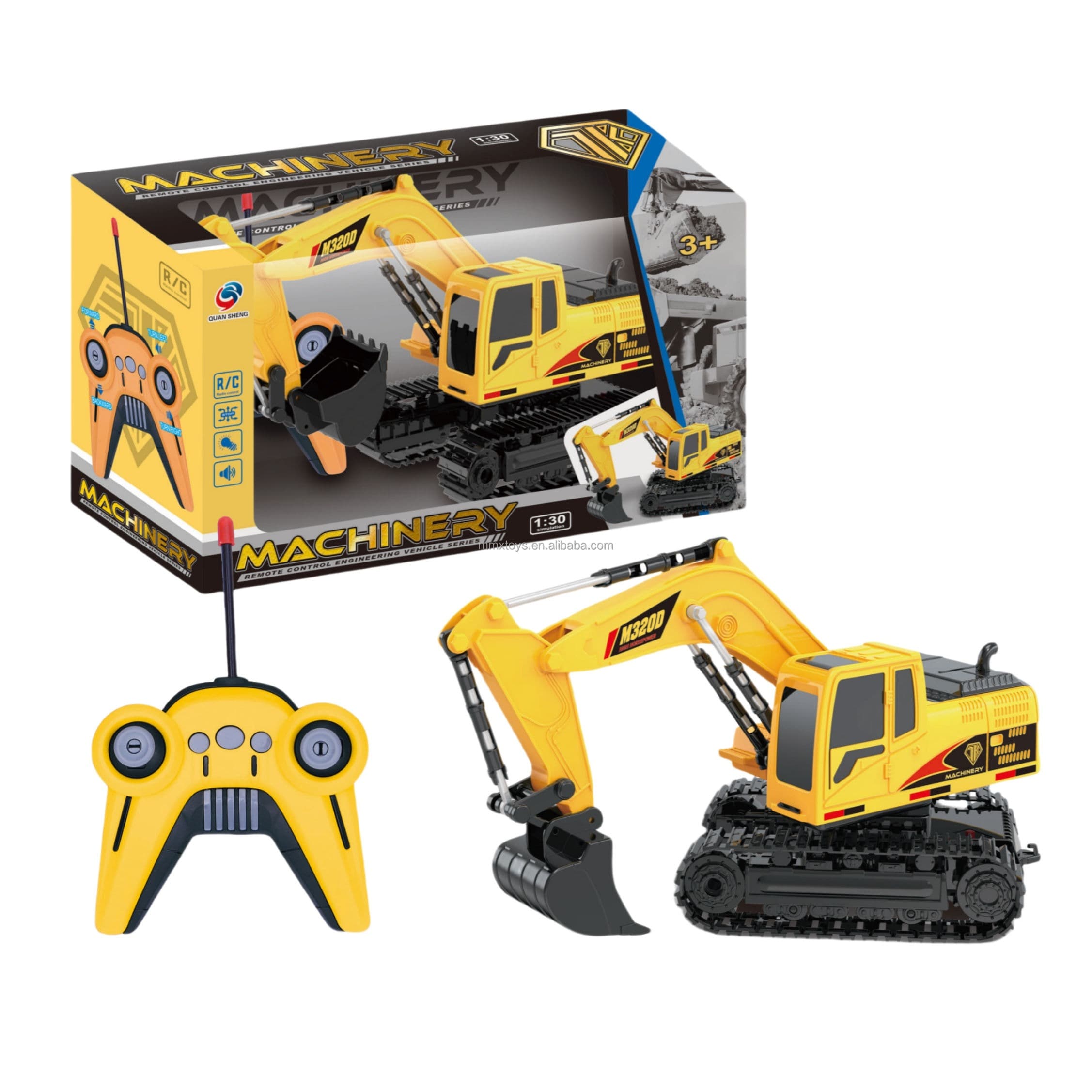 Mini Builder’s Dream Fully Functional Remote Control Construction Excavator Toy for Kids