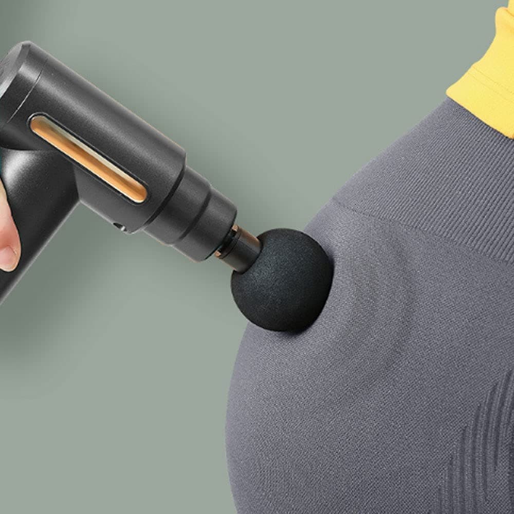 Mini Electric Massage Gun USB Rechargeable With 4 Massage Heads view 2