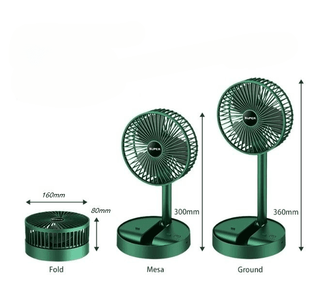Mini Portable Folding Rechargeable Table Fan view 3