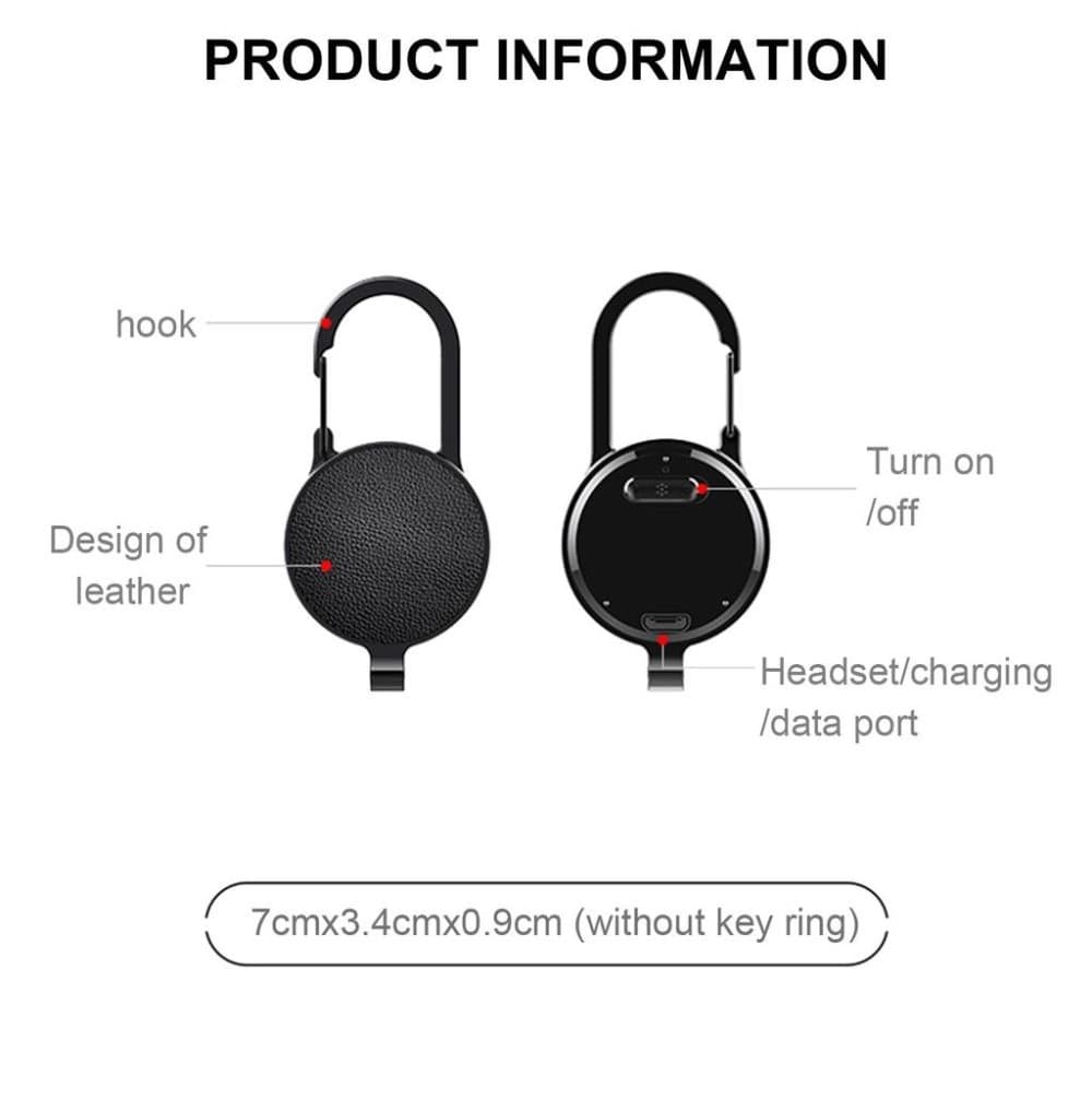 Mini USB Keychain Voice Recorder 8GB Digital Voice Recorder MP3 Player Audio Recording view 3