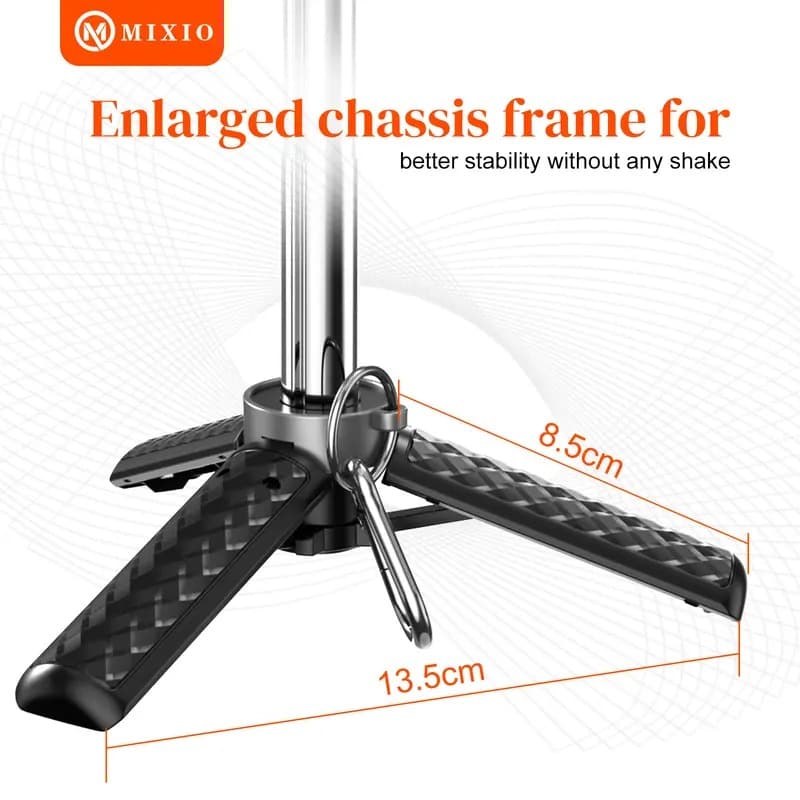MIXIO A16 Mini Extendable Pocket Grip Tripod Mini Selfie Stick With Bluetooth Remote view 5