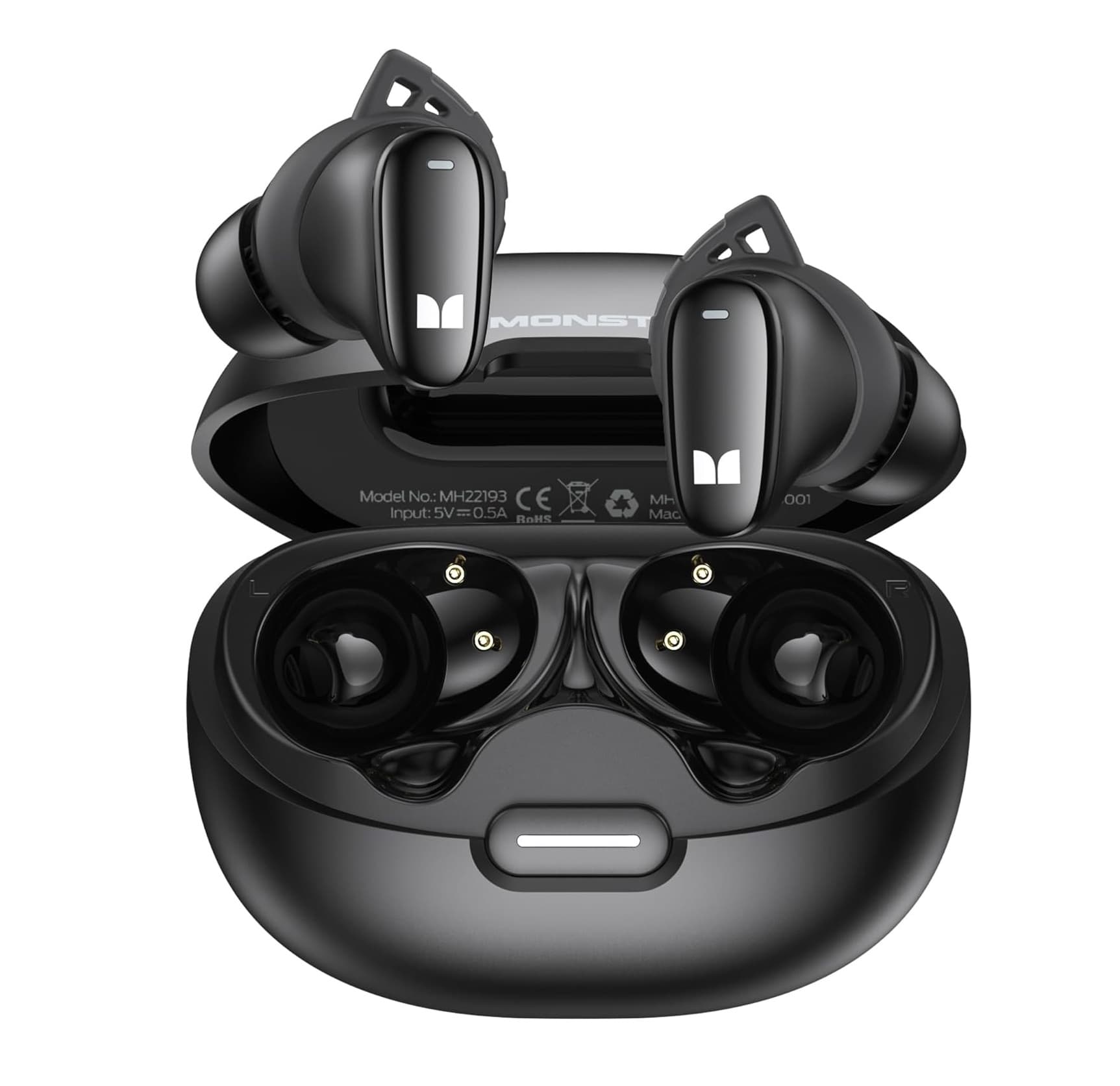 Monster N-Lite 206 Wireless Earbuds Bluetooth 5.4 IPX6 Waterproof 25H Playtime