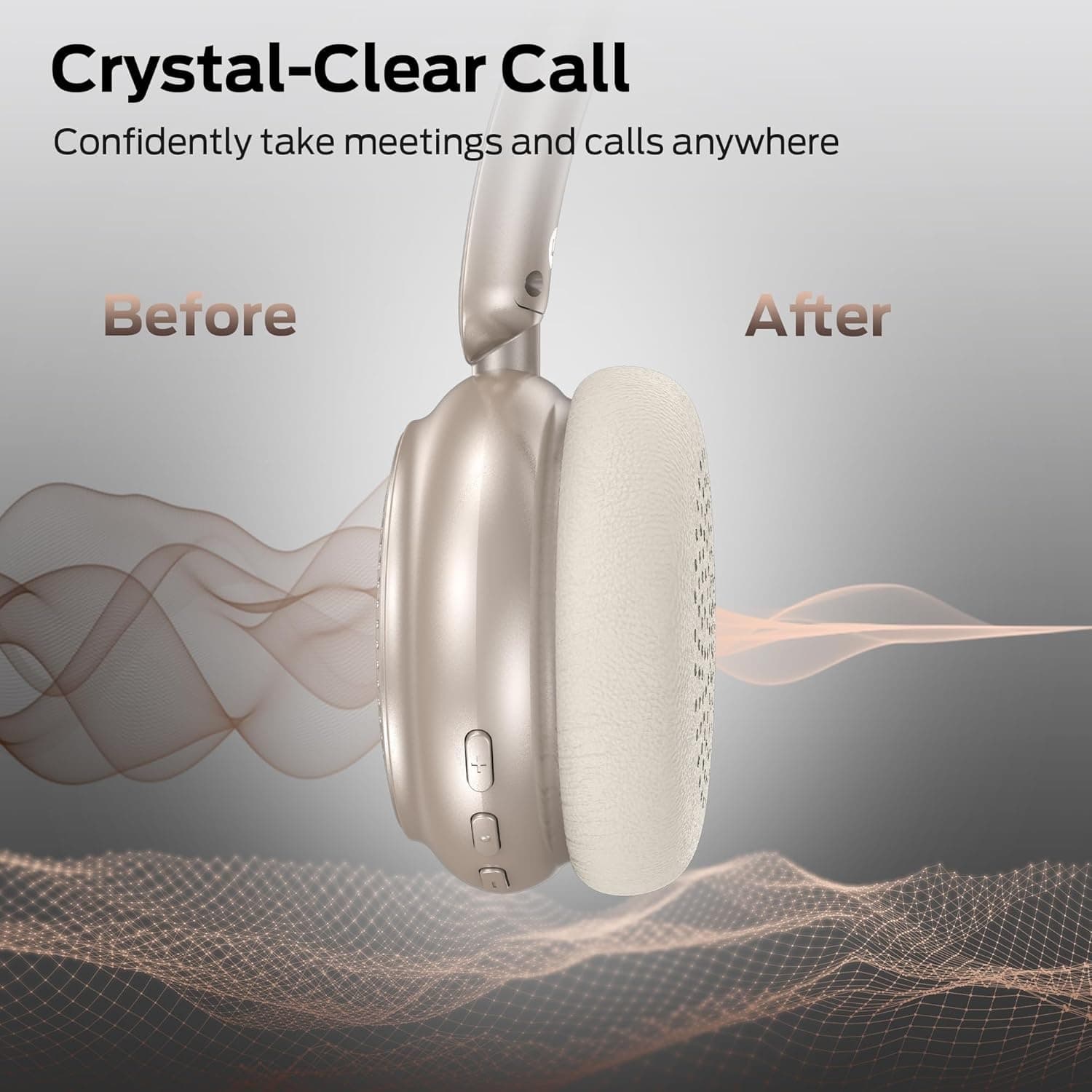 Monster N-Tune MINI Bluetooth Headphones – 50H Playtime On-Ear Wireless Headset view 3