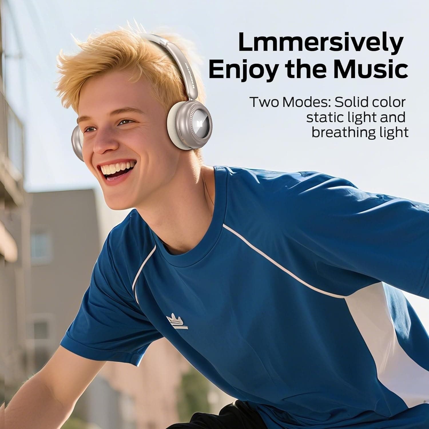 Monster N-Tune MINI Bluetooth Headphones – 50H Playtime On-Ear Wireless Headset view 2