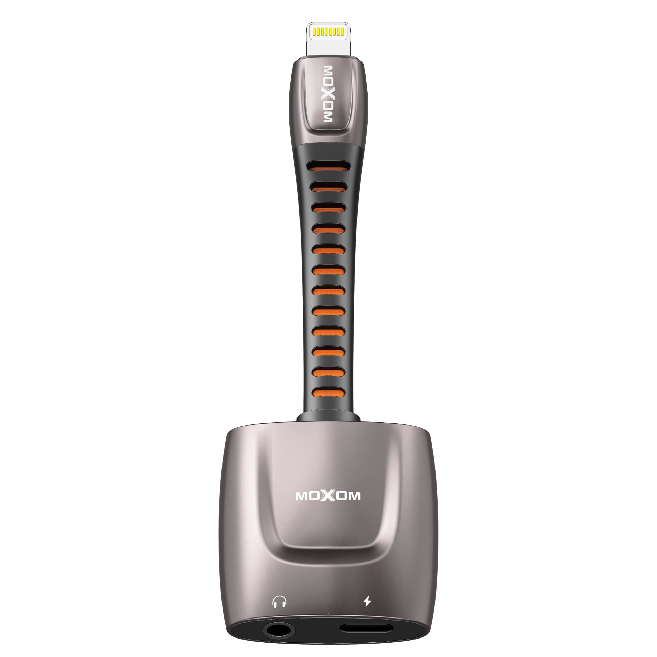 Moxom LX-AX801M Lightning To 3.5mm & Charging Adapter