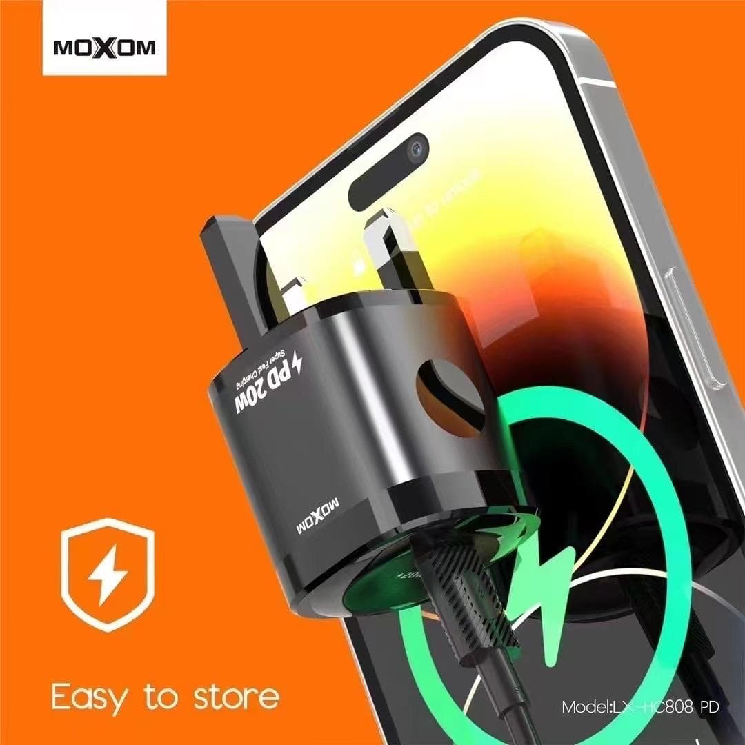 MOXOM LX HC808 PD 20W Fast Charger With Type C Cable view 3