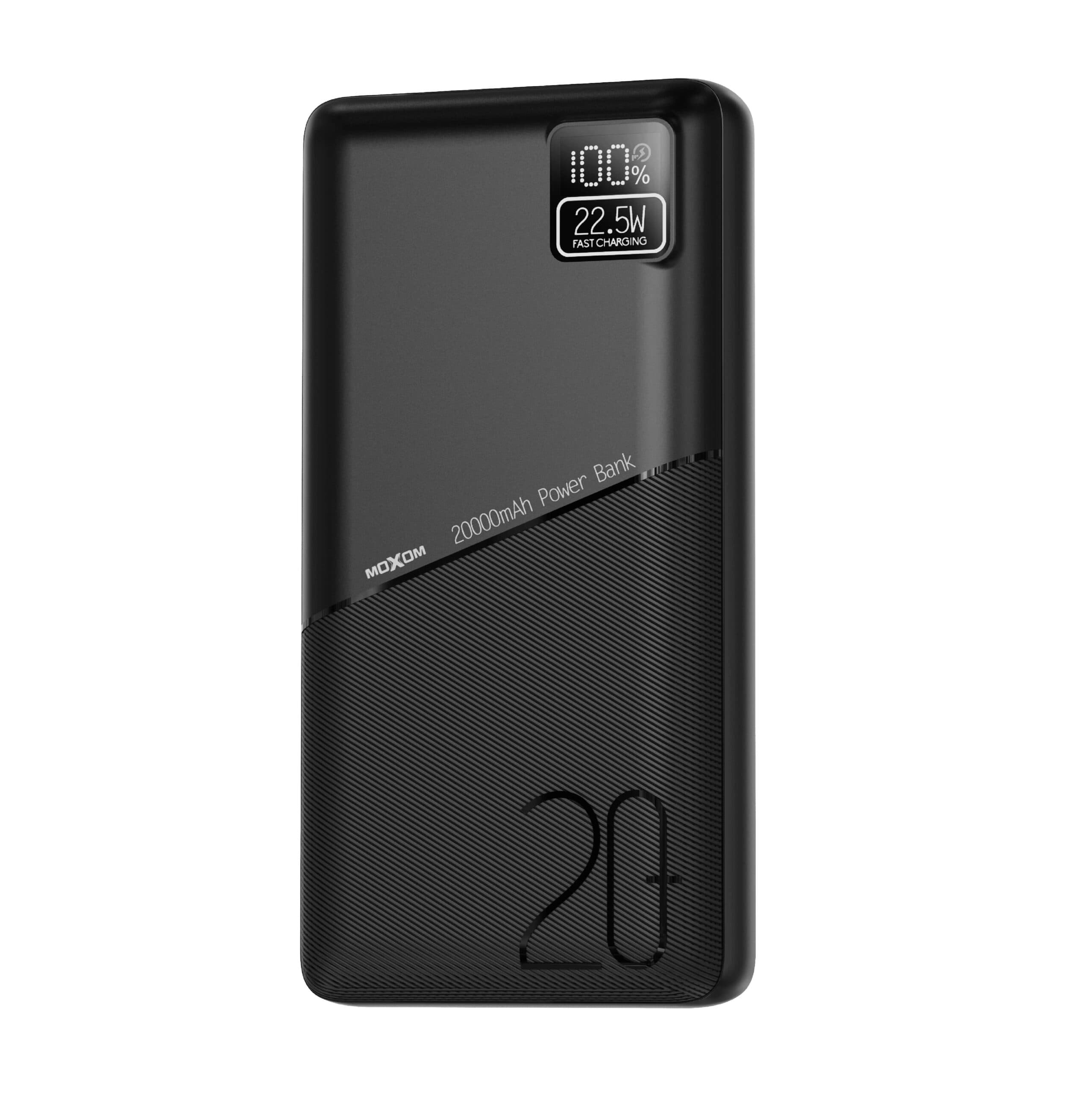 MOXOM MX-PB164 PD20W QC/SCP22.5W 20000mAh Powerbank Intelligent LCD Display