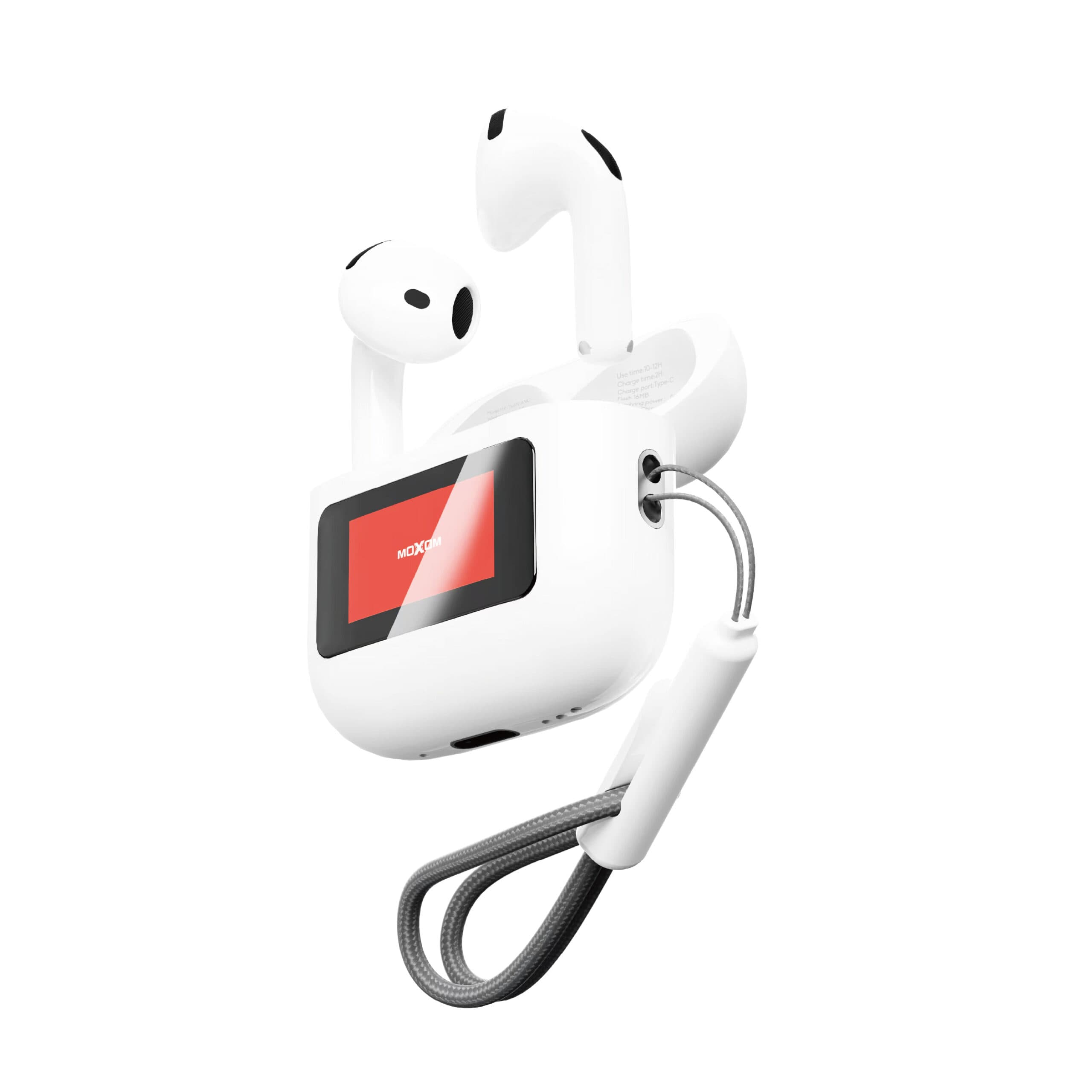 Moxom MX TW79 ANC + ENC With Smart Touch Screen TWS Wireless Earbuds